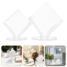 Set aus Acryl-Serviettenhaltern und quadratischer Taschentuchbox für Esstisch, Schreibtisch und Küchentheke