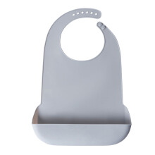 Babador de silicone prático e lavável, auxiliar de alimentação, protetor de refeições, pano para arrotar alimentos sólidos, babador para