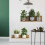(THA2360) Waterproof PVC Plant Pot Wall Stickers 2
