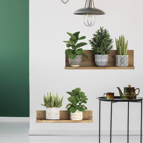 (THA2360) Waterproof PVC Plant Pot Wall Stickers 1