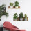(THA2360) Waterproof PVC Plant Pot Wall Stickers 6