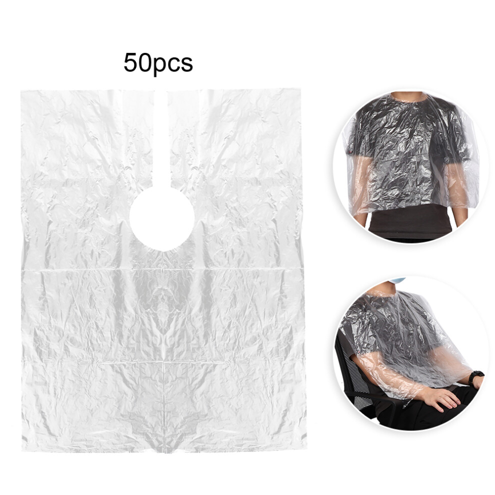 Disposable Waterproof Hair Cape 50pcs 64 x 82cm Hairdressing and Dyeing Apron