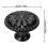 (Black, 2pcs) Rustic Black Cabinet Knobs with Screws 1
