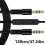 Cable de repuesto de 3,5 mm macho a macho con micrófono y control de voz integrados para teléfono. 5