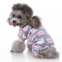 Haustier-Flanellpyjamas, Schlafanzüge, warme Kleidung für kleine Hunde, Overalls, Kostüme