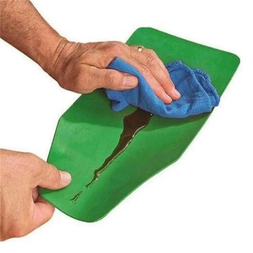 (Green) Foldable Heat-Resistant Oil Funnel, 2 Sizes 2