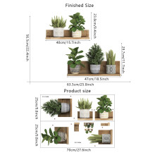 (THA2360) Waterproof PVC Plant Pot Wall Stickers