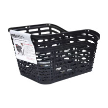 (Black) Mountain Bike Rear Basket - Large Capacity Cargo Rack