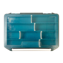 (Blue) Fishing Tackle Box with Removable Dividers