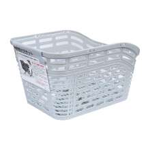(Light Grey) Mountain Bike Rear Basket - Large Capacity Cargo Rack