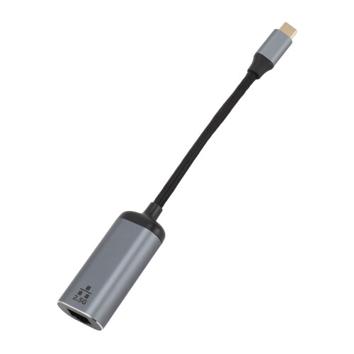Adattatore USB-C a Ethernet 2,5 Gbps alluminio RJ45 1