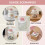 (Pink Large) Nordic Glass Jars with Lids for Kitchen Storage 8