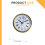 (1) Sleek Recessed Clock Insert for DIY Craft, Gold/Silver 3