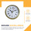 (1) Sleek Recessed Clock Insert for DIY Craft, Gold/Silver 7