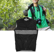 Cycling Vest Breathable Quick Dry Polyester Black XXXL