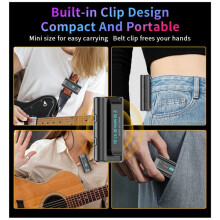 Przenośna Karta Dźwiękowa USB Interfejs Konwersji Plug And do Gitary Basowej, Ukulele, Guitalele, Mikser Audio