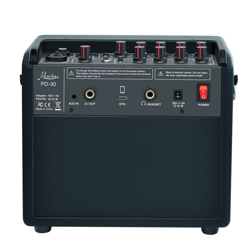 Rowin 30W Electric Guitar Amplifier Multi-Function OTG BT Battery Amp Multi-Effect Reverb Chorus Delay Inputs PD-30 EU Plug 2