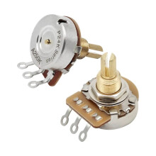 2 Potenziometri per Chitarra - 500K, Opzioni A Stelo Corto, Stelo In Ottone A 24 Scanalature, Ideale per La Personalizzazione Della Chitarra 500K