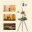 Round Camping Table Double Layer Small Folding Table Compact Beach Camp Accessories Backpacking Tool for BBQ Picnics 6
