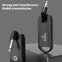 Système Audio Sans Fil pour Guitare, Émetteur, Récepteur, Batterie Électrique, Basse, Saxophone Numérique, Piano, Instruments de Musique
