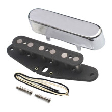Pickup DIY Kits for Alnico 5 TL Neck Pickup Kits- Brass Cover/Fiber Bobbin/Alnico V Pole Piece for TL Guitar