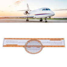 Orange Plastic Flight Computer Pilot Calculator with Turntable for Training