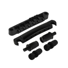 Conjunto de Ponte e Cordal para Guitarra LP Vintage, Compatível com para Guitarras Elétricas LP, Maior Durabilidade e Timbre Preto