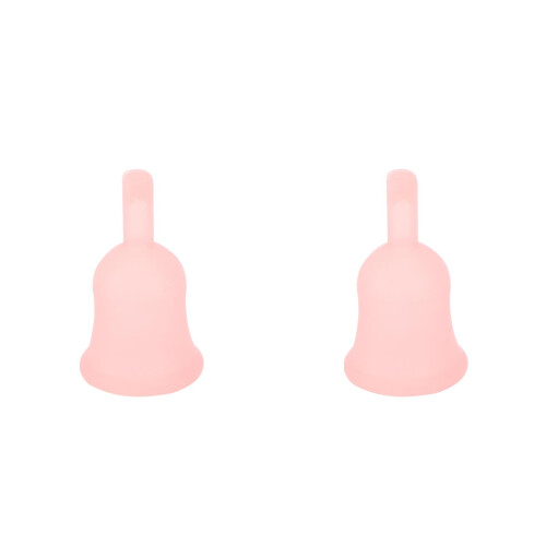 2Pièces Coupe Menstruelle Silicone Orange Confortable Réutilisable