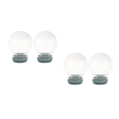 4Pièces Bouteilles De Neige En Verre Clair Pour DIY