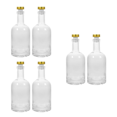 6Pièces Bouteilles En Verre Réutilisables Stables Pour Vin