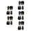 10Pièces Boutons Toggle PU Élégants Pour Vestes Pulls Femme 4