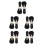 10Pièces Boutons Toggle PU Élégants Pour Vestes Pulls Femme 8