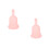 2Pièces Coupe Menstruelle Silicone Orange Confortable Réutilisable 6