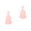 2Pièces Coupe Menstruelle Silicone Orange Confortable Réutilisable 7