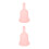 2Pièces Coupe Menstruelle Silicone Orange Confortable Réutilisable 9