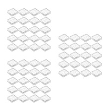 60Pièces Miniature Carrées En Clair Pour Modèles DIY