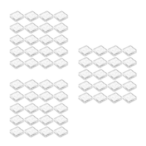 60Pièces Miniature Carrées En Clair Pour Modèles DIY