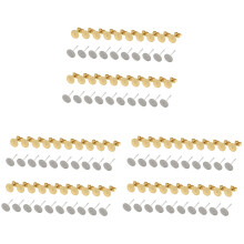 1200Pcs DIY Alloy Earrings Accessories Flat Pad Posts for Craft Making