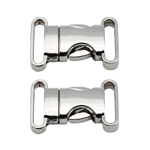 4Pièces Métal Argent Durable Pour Sac École Ceinture 1
