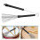 2Pcs Retractable Loop-End Drum Brushes Steel Wire Metal Black Cleaning 9