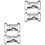 4Pièces Métal Argent Durable Pour Sac École Ceinture 3