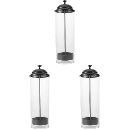 3Pièces Rangement Transparent Pour Pailles Accessoires