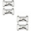 4Pièces Métal Argent Durable Pour Sac École Ceinture 6