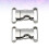 4Pièces Métal Argent Durable Pour Sac École Ceinture 9