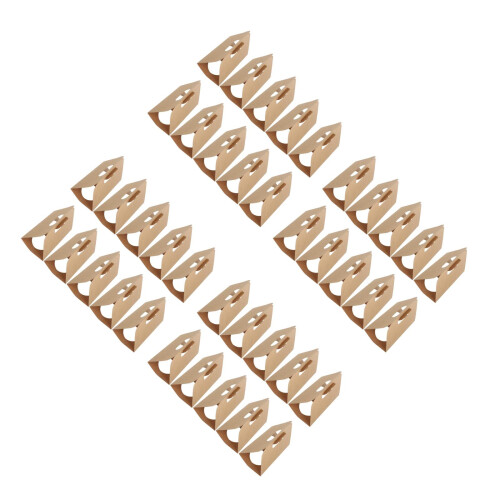 40Pcs Lightweight Kraft Paper Cup Handle Carrier for Hot Cold Drink