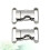4Pièces Métal Argent Durable Pour Sac École Ceinture 10