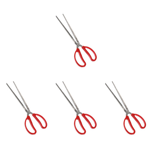 4Pcs Anti-Slip Silicone Tip Crab Clips Multi-Function Long Tongs