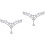 2Pcs Silver Wedding Frontlet Rhinestone Bridal Forehead Chain Charm 4