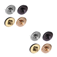 8Pcs Rustproof Zinc Alloy Purse Clasp Locks Assorted Colors for Bags