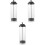 3Pièces Rangement Transparent Pour Pailles Accessoires 4